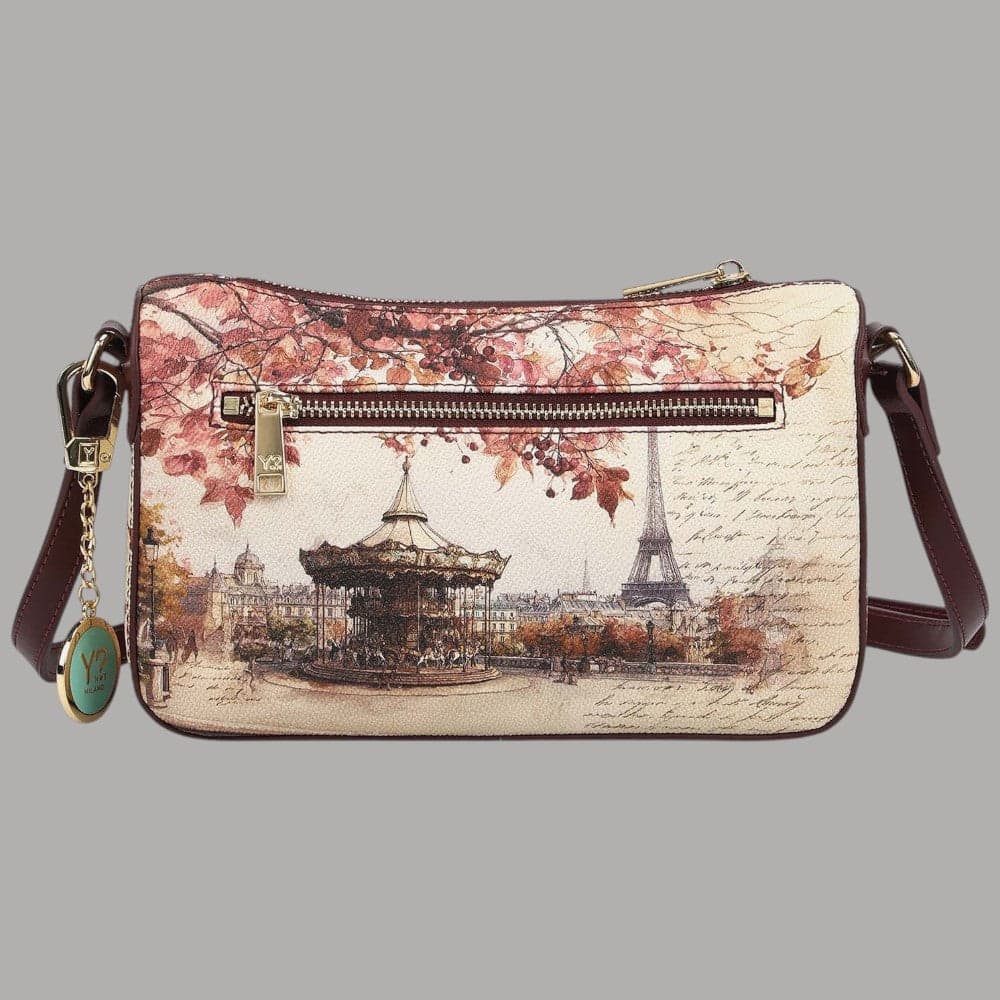 Borsa clutch YNot Yes Bag con stampa città e tracolla rimovibile - 12