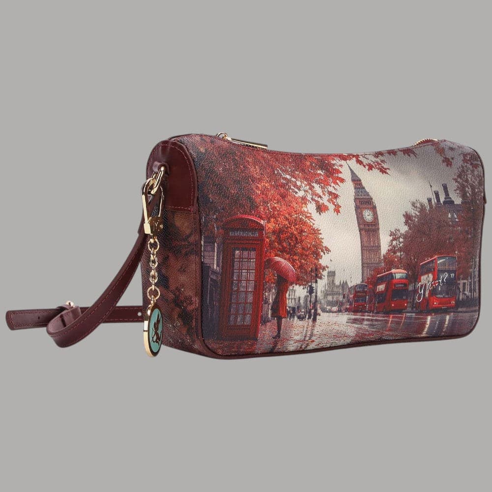 Borsa clutch YNot Yes Bag con stampa città e tracolla rimovibile - 5