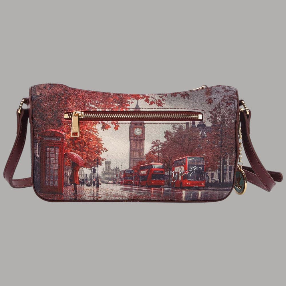 Borsa clutch YNot Yes Bag con stampa città e tracolla rimovibile - 6