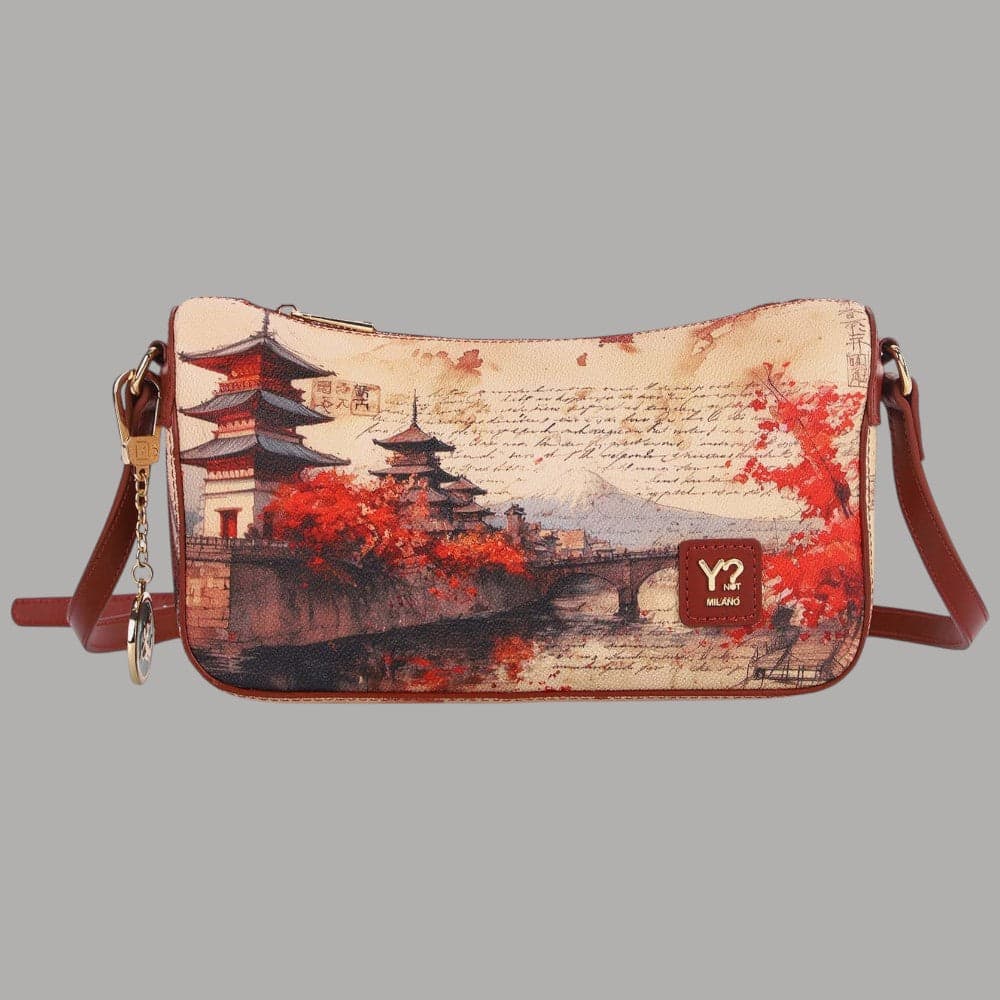 Borsa clutch YNot Yes Bag con stampa città e tracolla rimovibile - 7