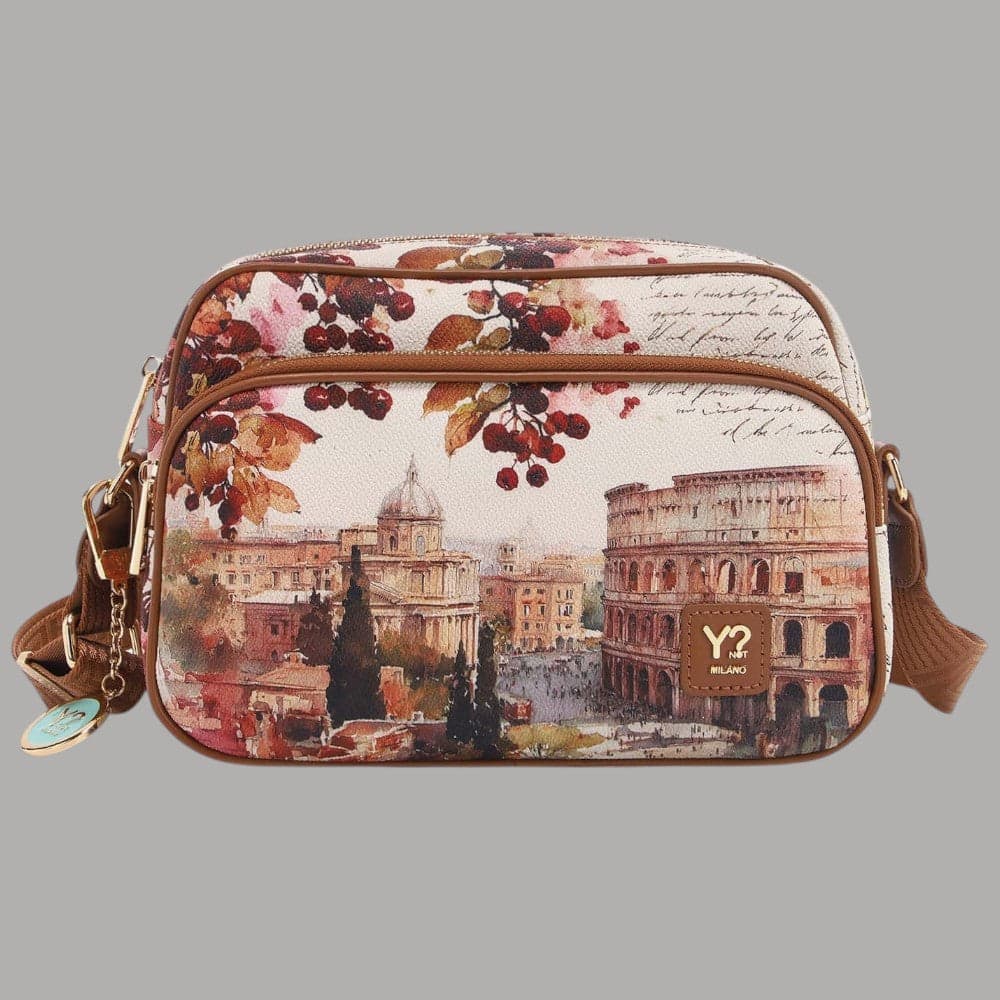 Borsa a tracolla YNot Yes Bag grande con stampa città - 24