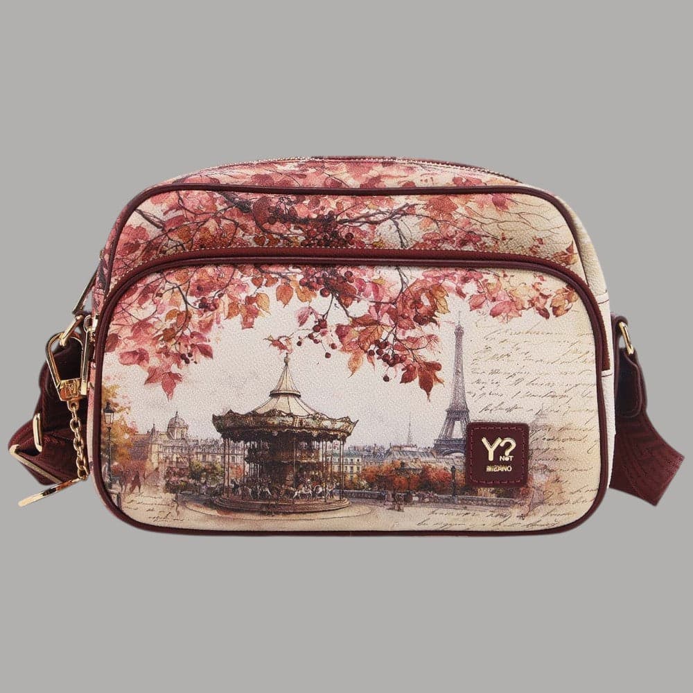 Borsa a tracolla YNot Yes Bag grande con stampa città - 21