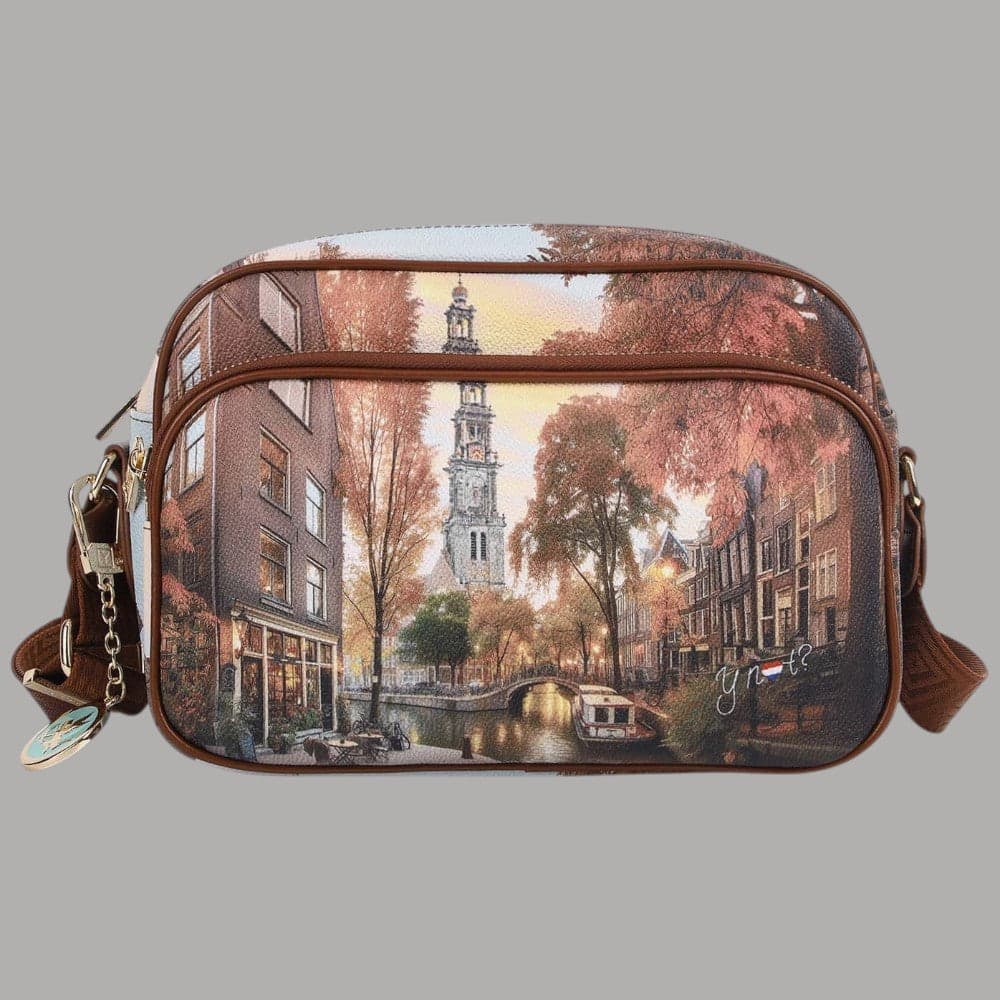 Borsa a tracolla YNot Yes Bag grande con stampa città - 20