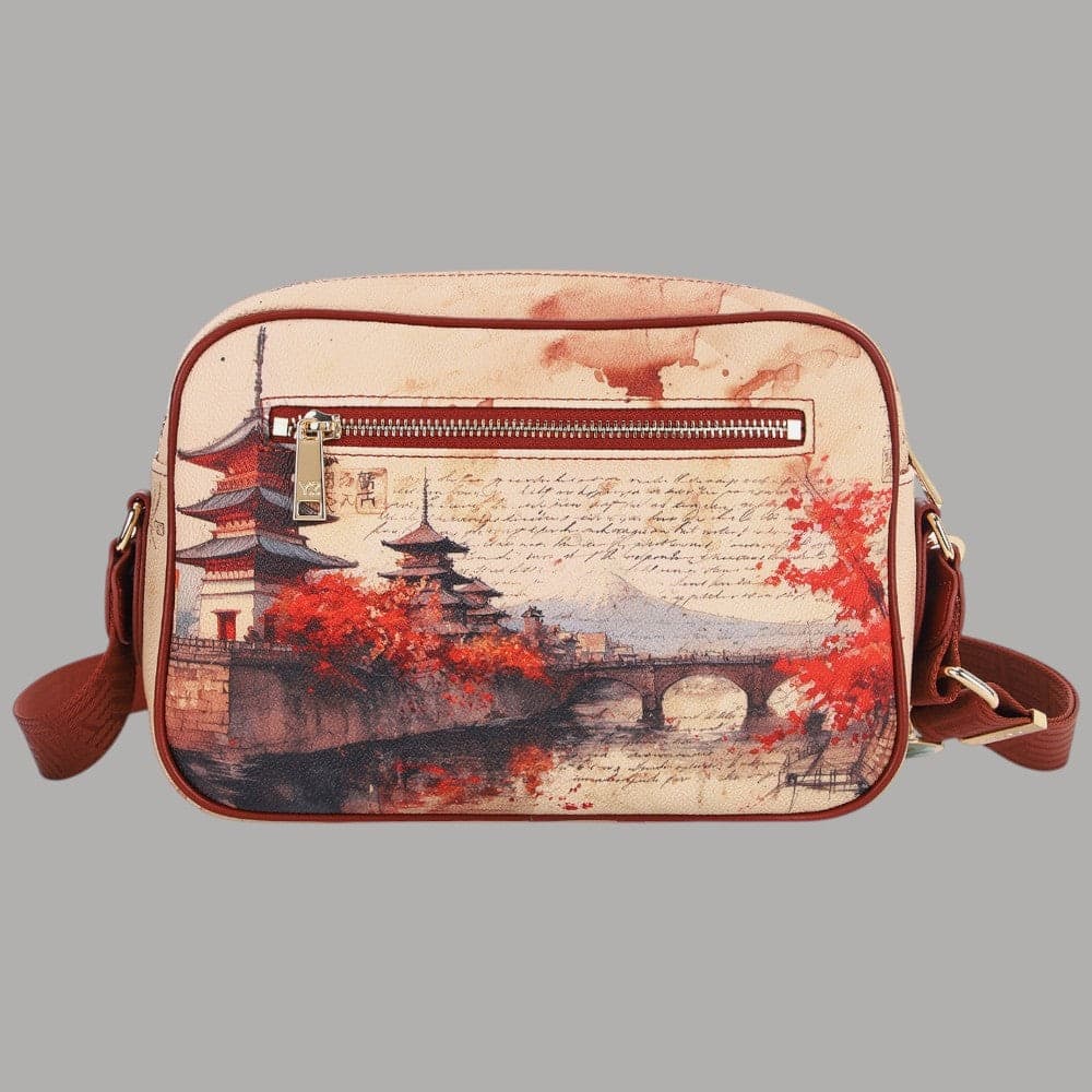 Borsa a tracolla YNot Yes Bag grande con stampa città - 12