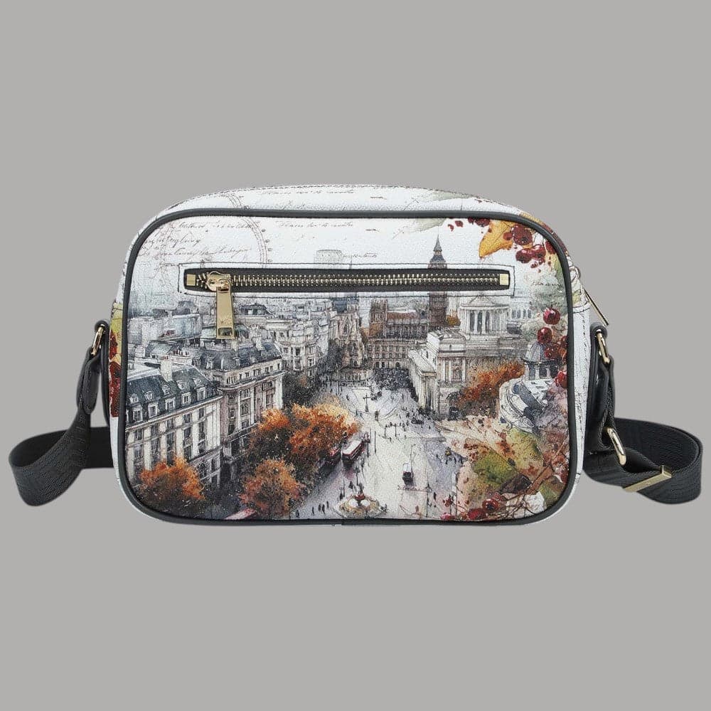 Borsa a tracolla YNot Yes Bag grande con stampa città - 15