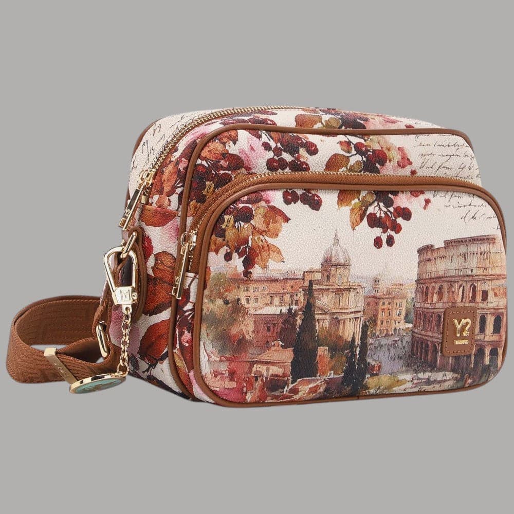 Borsa a tracolla YNot Yes Bag grande con stampa città - 17