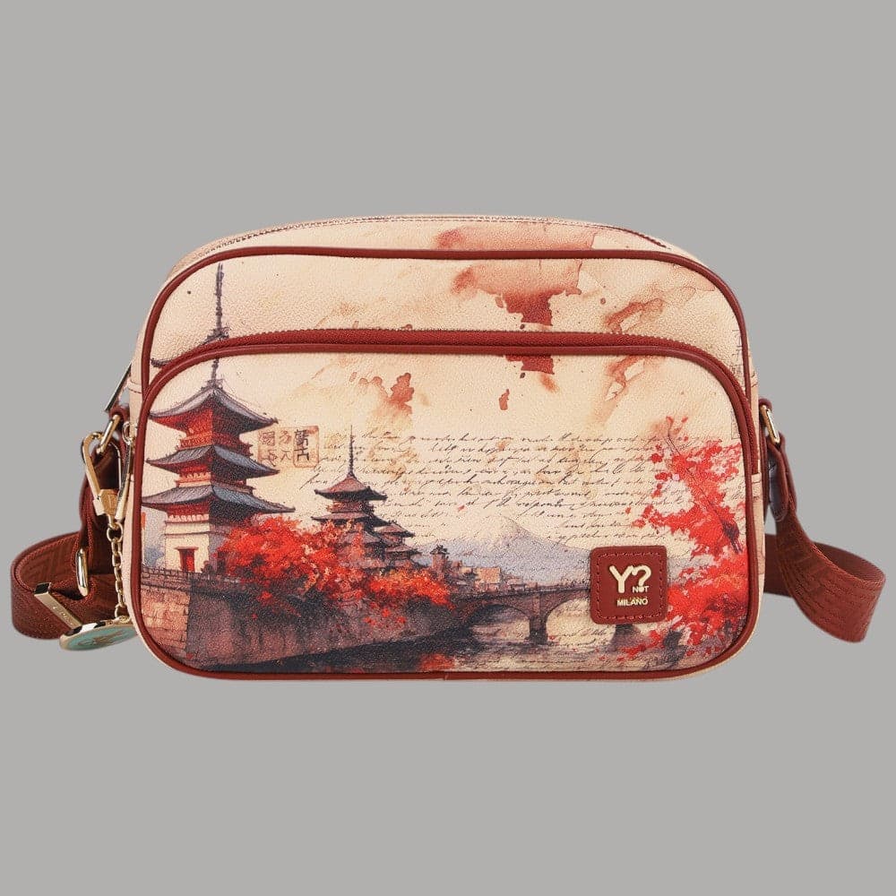 Borsa a tracolla YNot Yes Bag grande con stampa città - 10