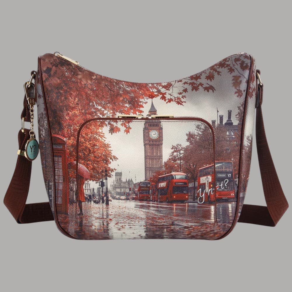 Borsa a spalla YNot Yes Bag modello Yes646F7 con tasca frontale zip - 13