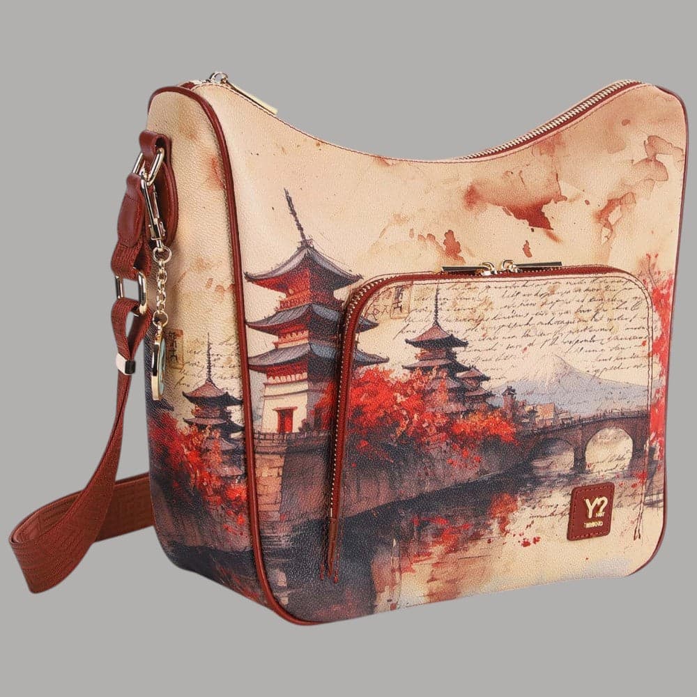 Borsa a spalla YNot Yes Bag modello Yes646F7 con tasca frontale zip - 11