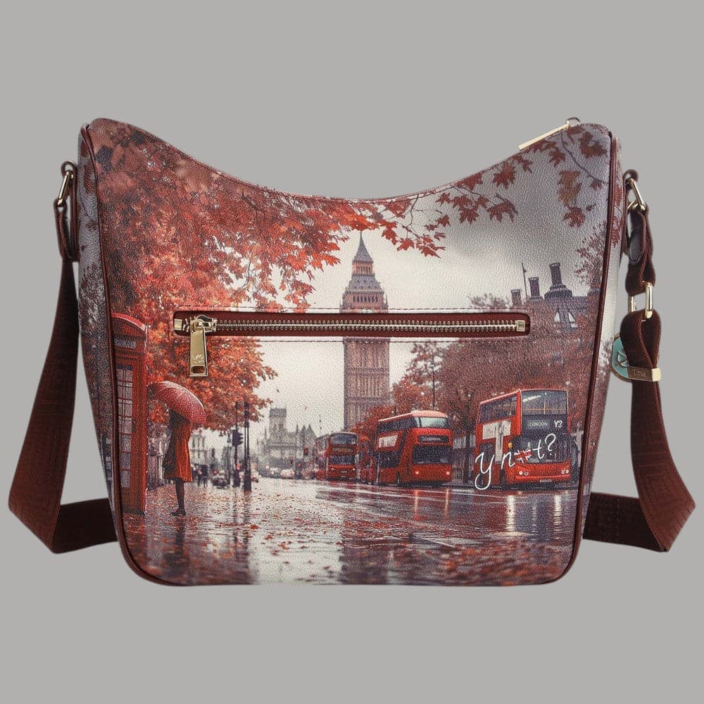 Borsa a spalla YNot Yes Bag modello Yes646F7 con tasca frontale zip - 3