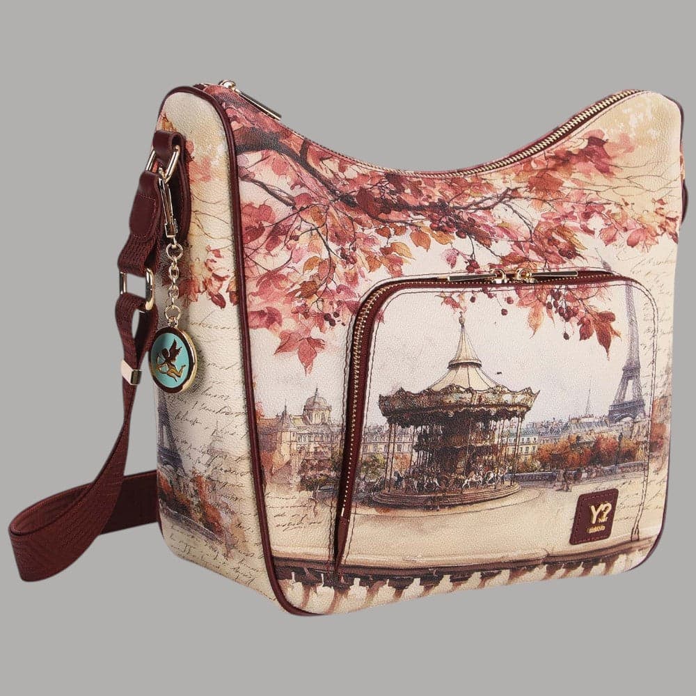 Borsa a spalla YNot Yes Bag modello Yes646F7 con tasca frontale zip - 8