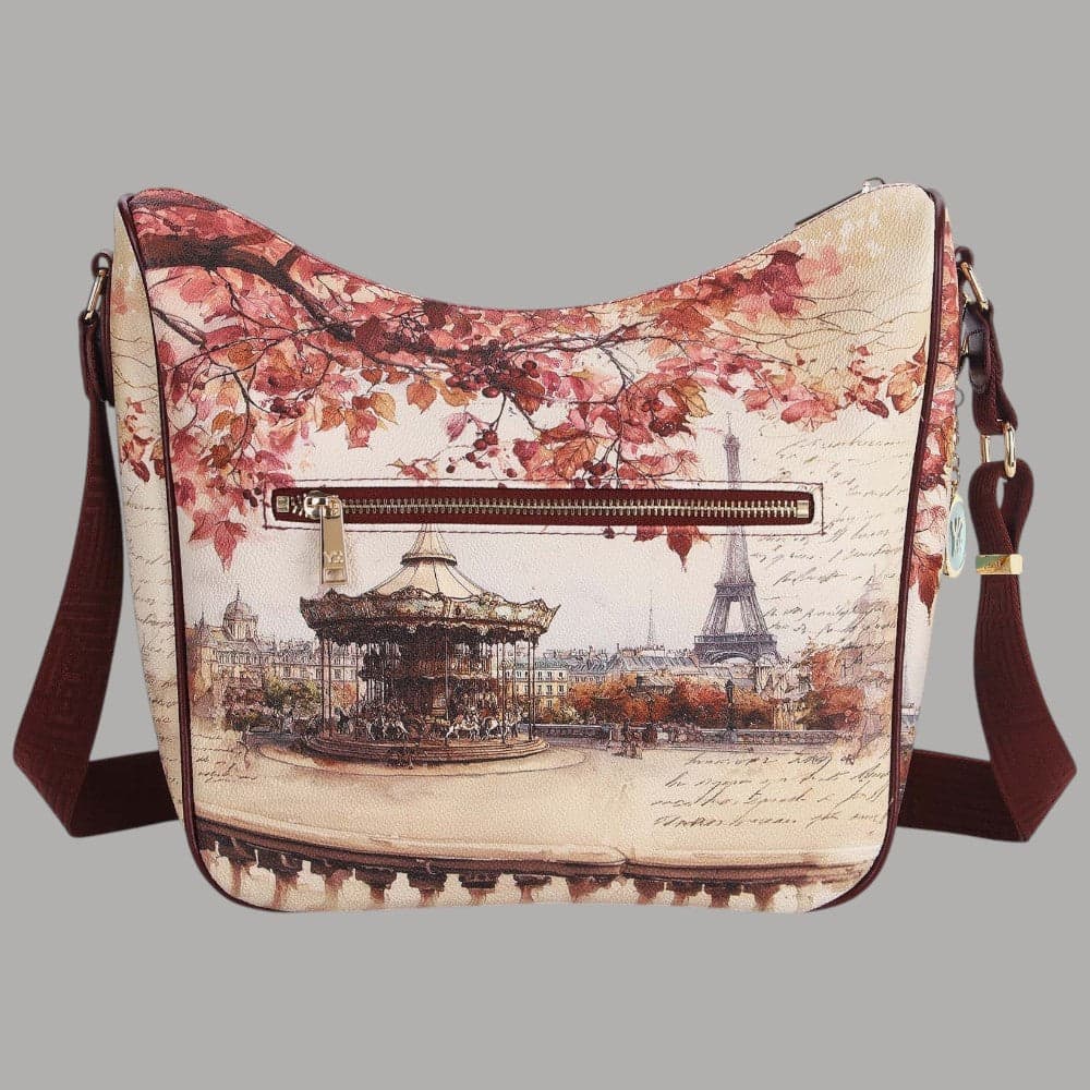 Borsa a spalla YNot Yes Bag modello Yes646F7 con tasca frontale zip - 9