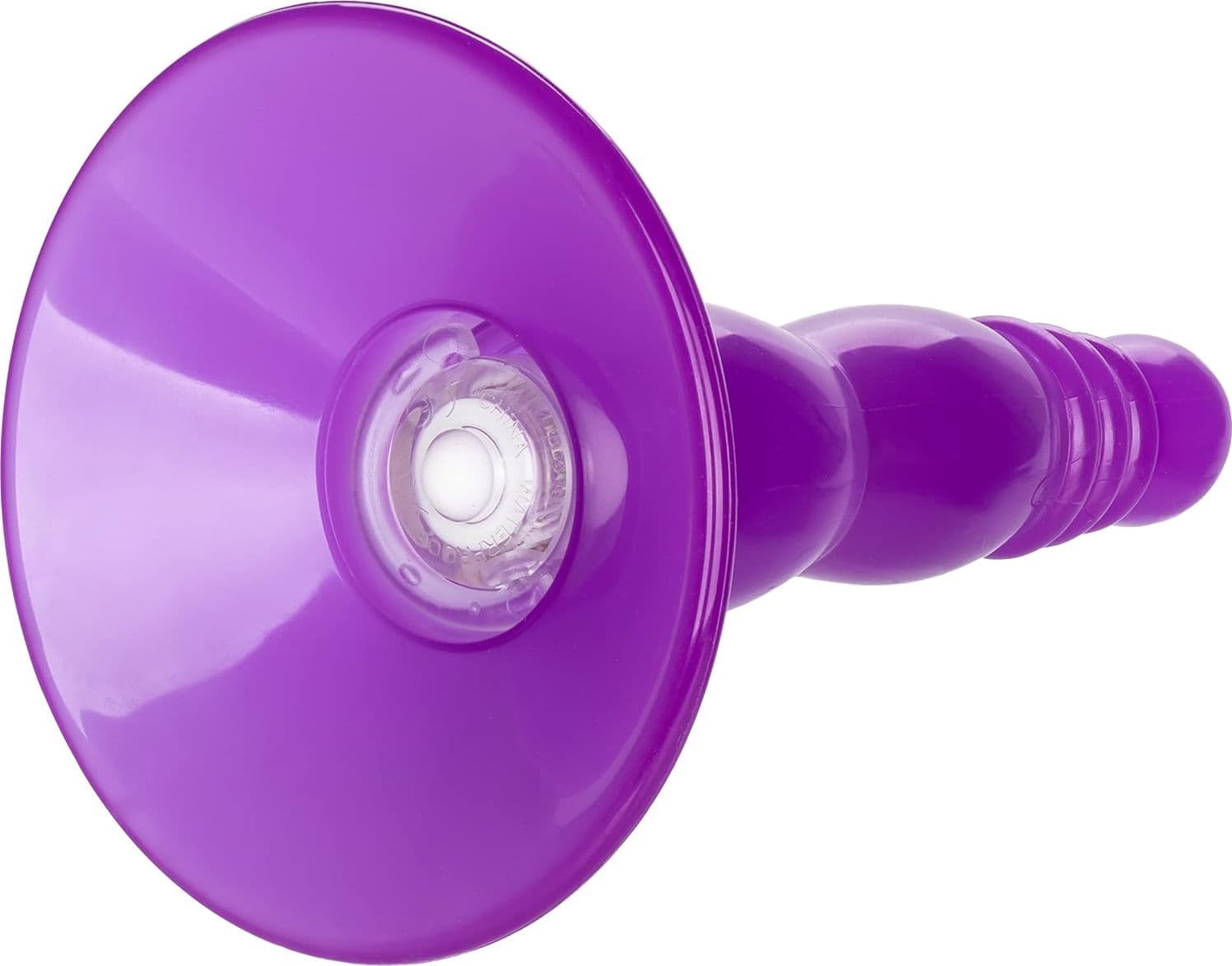 Plug anale vibrante CalExotics Vibro Play Probe 9,5 cm Ø 3,25 cm ventosa viola - 3