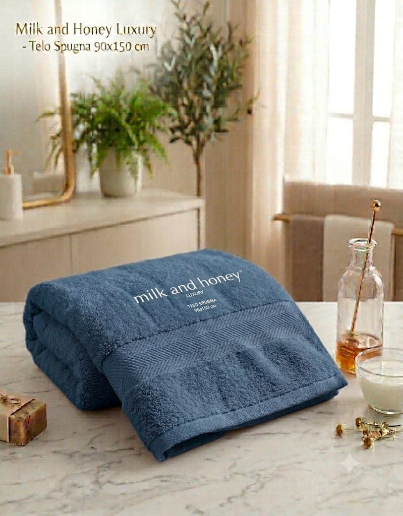 Telo Bagno Milk And Honey Tueste  Spugna di Cotone - 2
