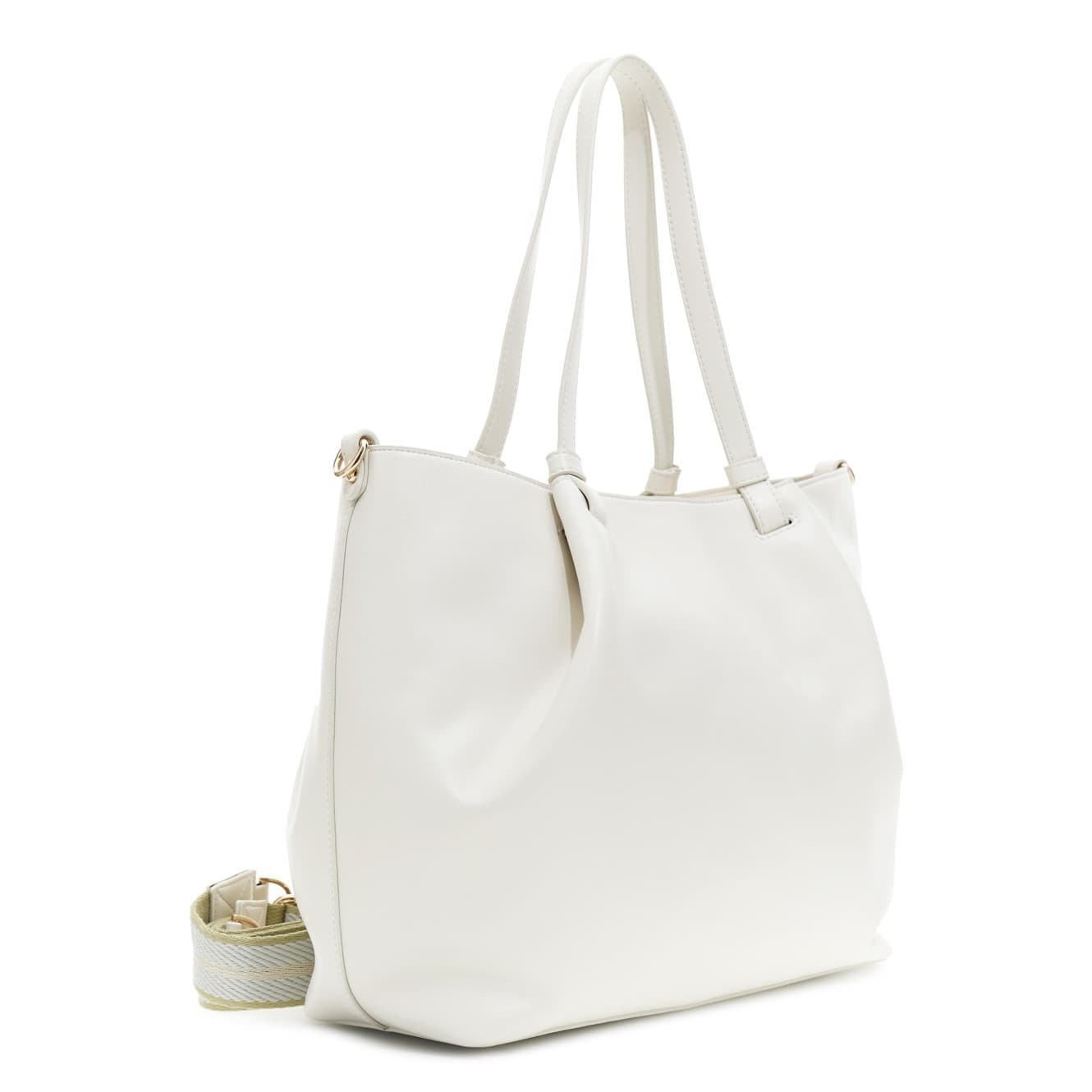 SHOPPING IN MATERIALE SINTETICO EFFETTOPELLE  TRACOLLA REMOVIBILE IN TESSUTO  R - 2