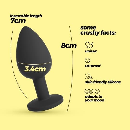 Plug anale Crushious Camileo Medium 8 cm Ø 3,4 cm silicone 4 gioielli intercambiabili - 11