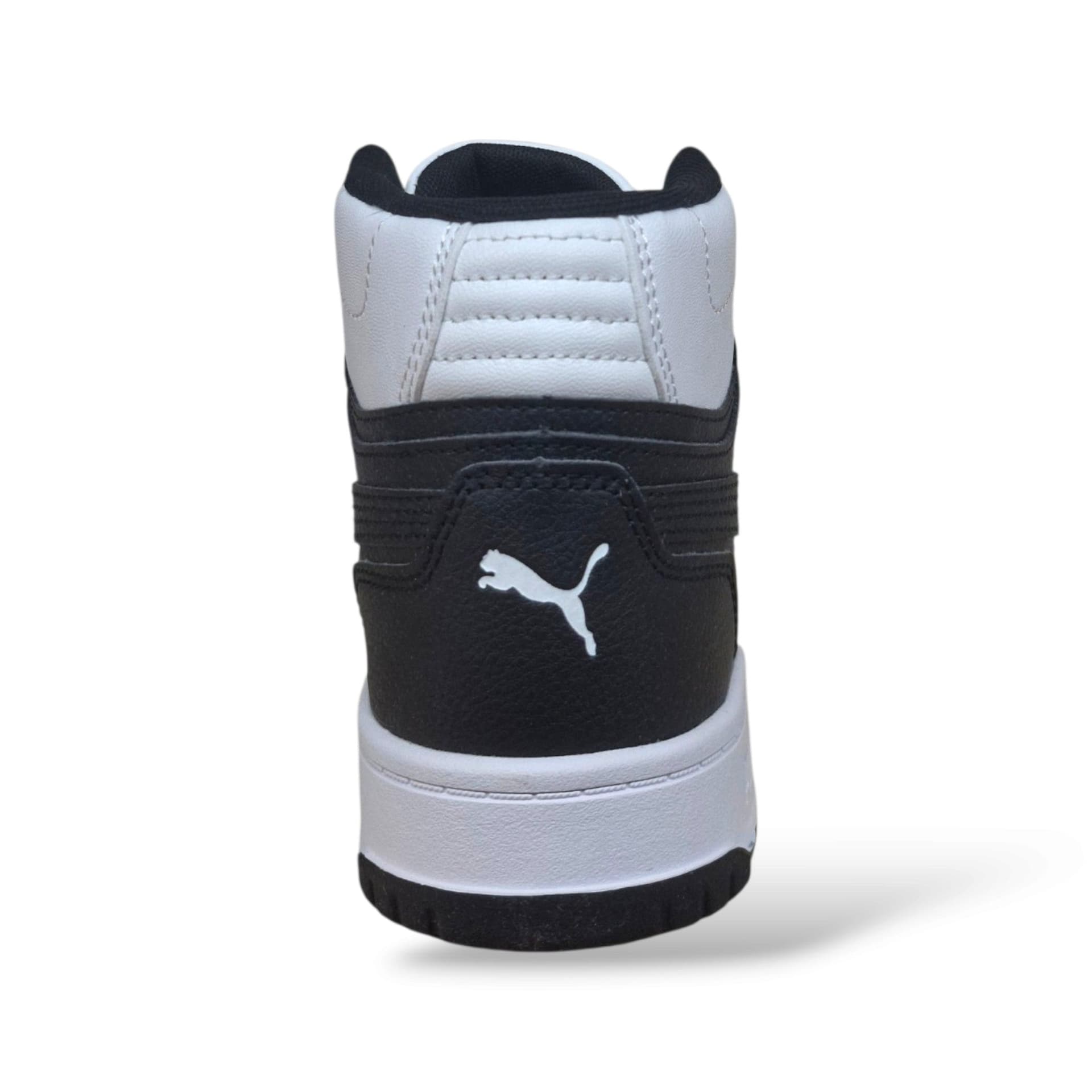 Puma Rebound 408800 Sneakers Ragazze Nero Bianco | Pelle Alta Basket Classico Deciso Sportivo Autentico Lacci Regolabile Stabile Grintoso Contemporaneo Scuola Back to School | Taglie 36-39 | Scarpetteria Gica - 3