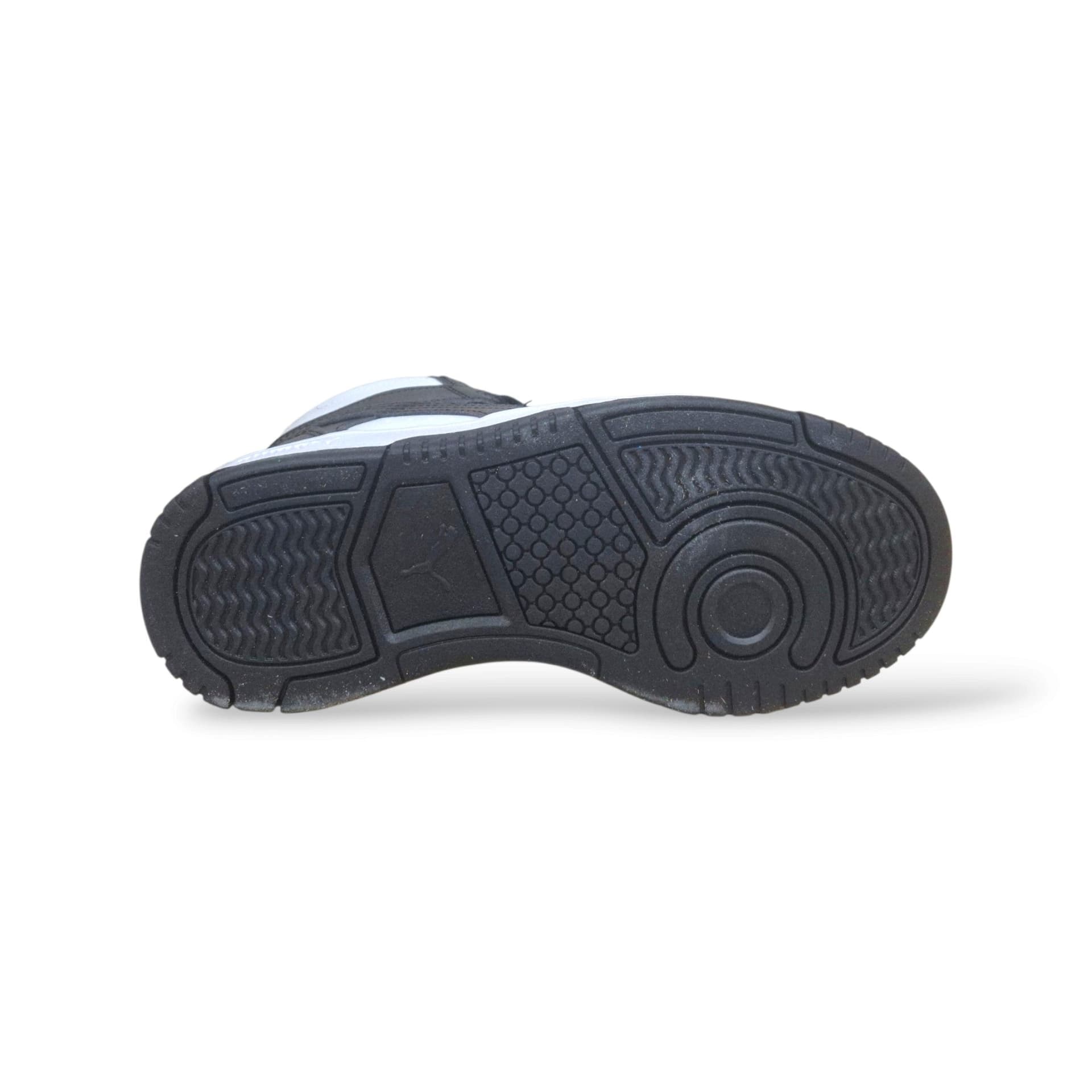 Puma Rebound 408800 Sneakers Ragazze Nero Bianco | Pelle Alta Basket Classico Deciso Sportivo Autentico Lacci Regolabile Stabile Grintoso Contemporaneo Scuola Back to School | Taglie 36-39 | Scarpetteria Gica - 5