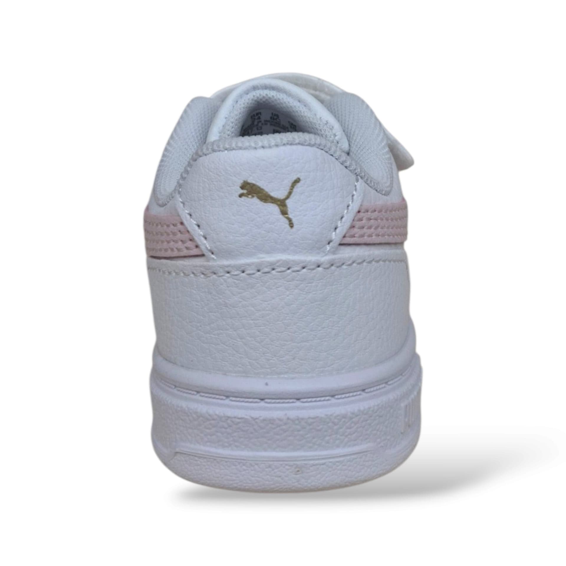 Puma Caven 406247 Sneakers Bambine Bianco Rosa | Pelle Bassa Basket Classico Dolce Romantica Femminile Laccio Elastico Velcro Autonomia Luminosa Delicata Scuola Infanzia Back to School | Taglie 20-27 | Scarpetteria Gica - 3