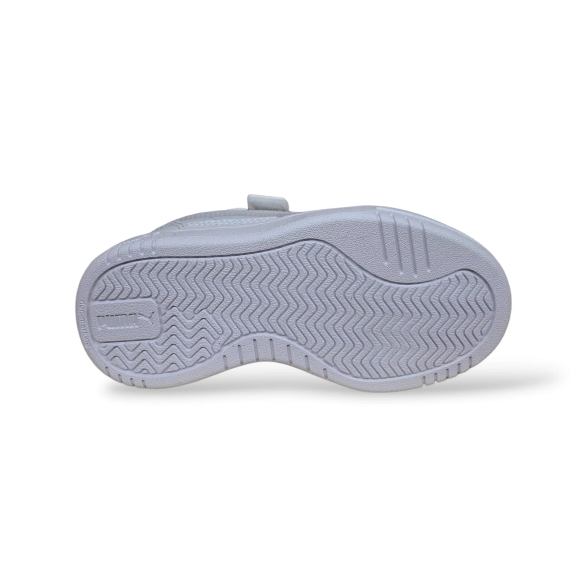 Puma Caven 406894 Sneakers Bambine Bianco Canginate | Pelle Bassa Basket Classico Elegante Caldo Cuoio Laccio Elastico Velcro Autonomia Pratica Raffinata Femminile Scuola Back to School | Taglie 28-35 | Scarpetteria Gica - 5
