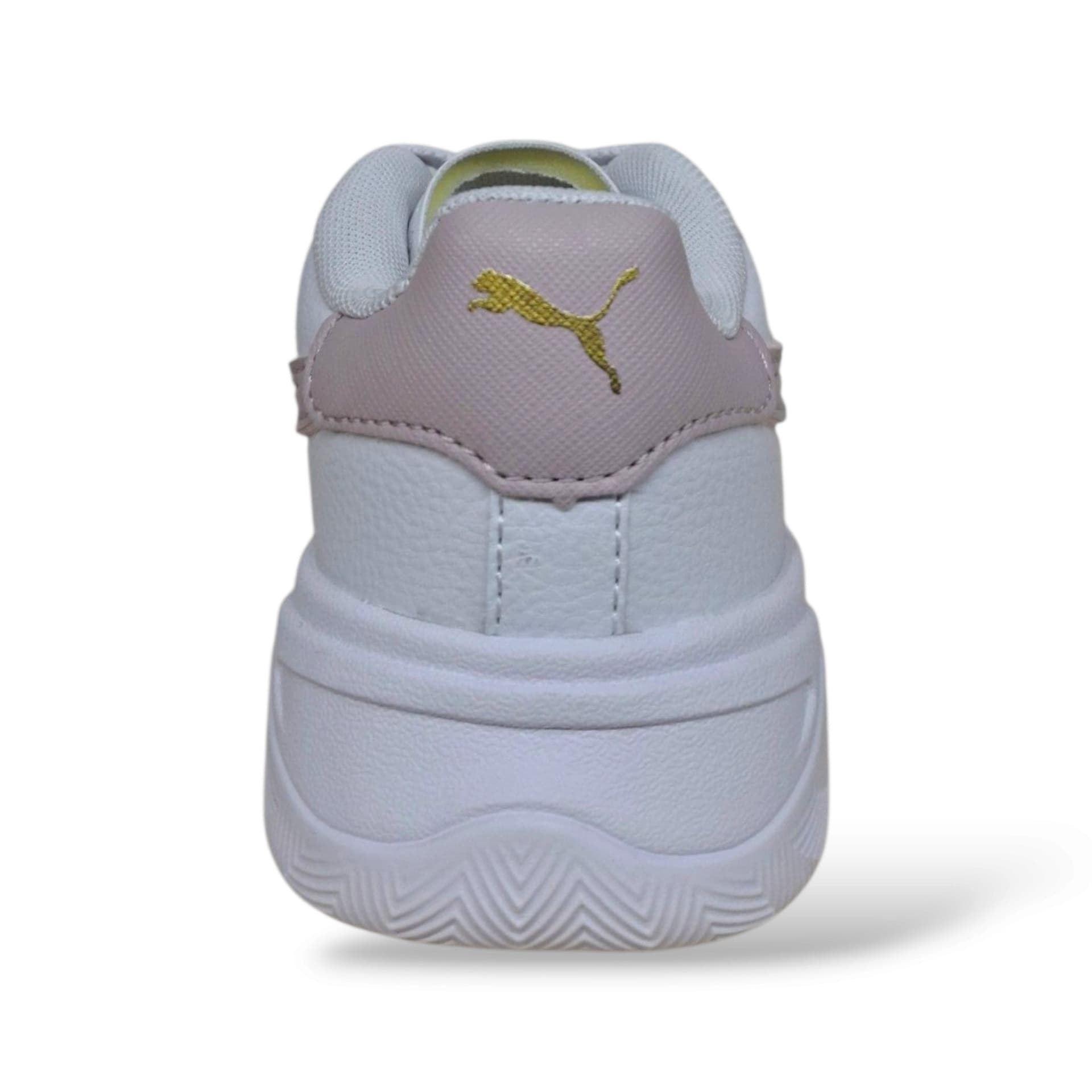 Puma Court Bae 408625 Sneakers Bambine Ragazze Bianco Rosa | Pelle Bassa Tennis Classico Dolce Romantica Femminile Laccio Elastico Velcro Versatile Contemporanea Scuola Back to School | Taglie 28-39 | Scarpetteria Gica - 3