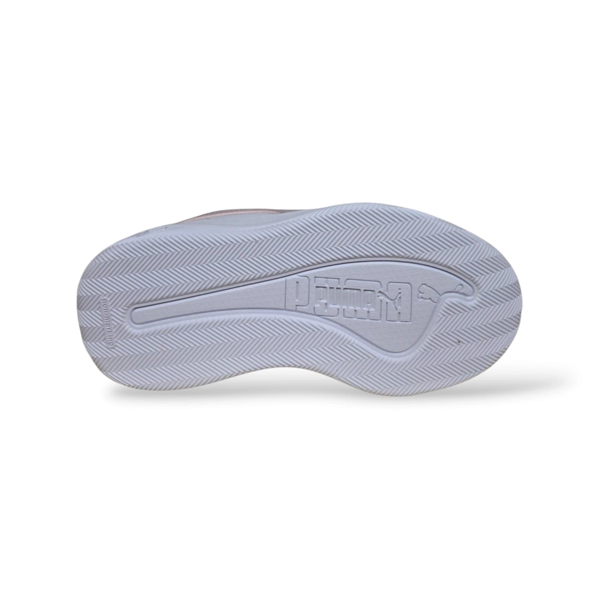 Puma Court Bae 408625 Sneakers Bambine Ragazze Bianco Rosa | Pelle Bassa Tennis Classico Dolce Romantica Femminile Laccio Elastico Velcro Versatile Contemporanea Scuola Back to School | Taglie 28-39 | Scarpetteria Gica - 5