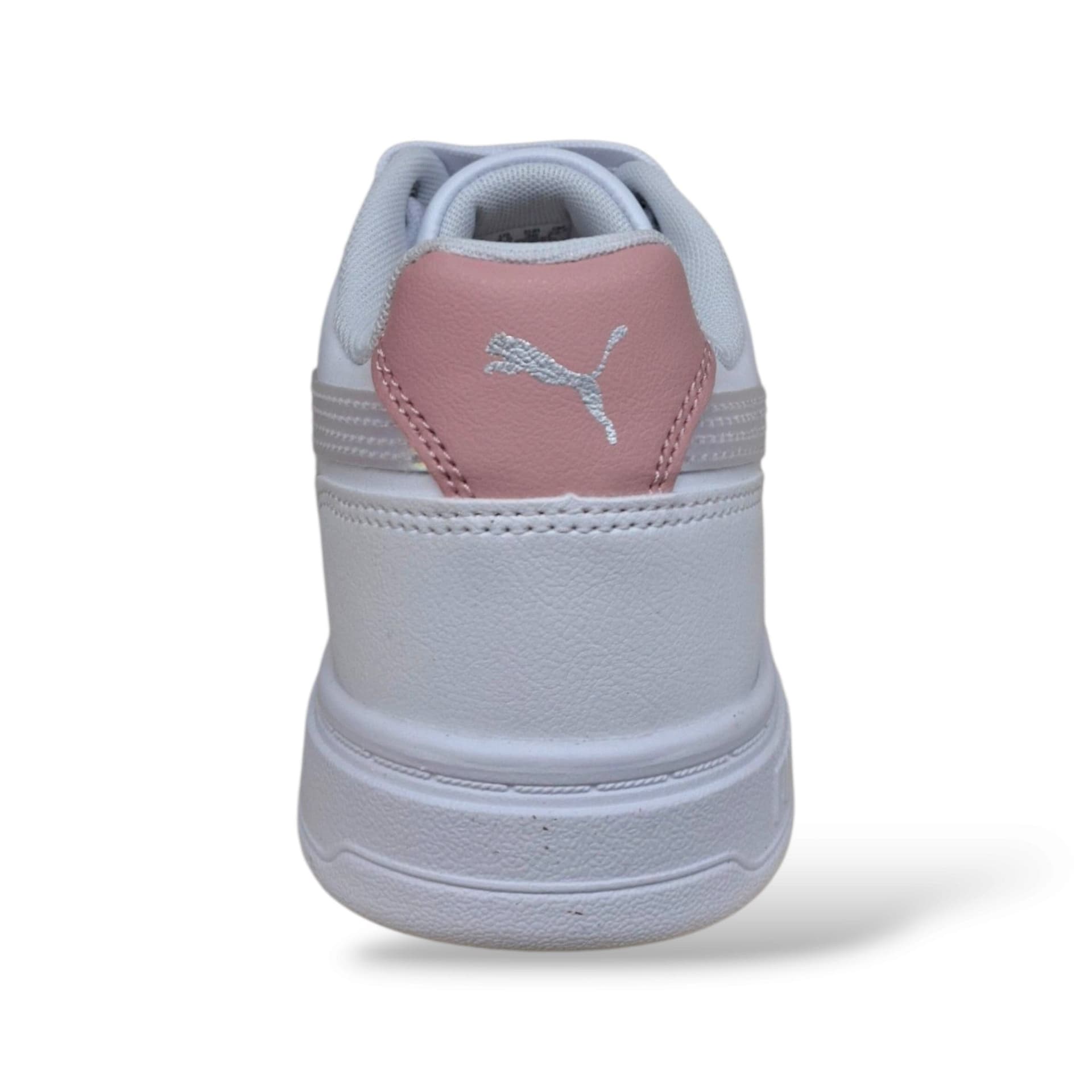 Puma Caven 406893 Sneakers Bambine Ragazze Bianco Canginate | Pelle Bassa Basket Classico Elegante Caldo Cuoio Laccio Elastico Velcro Versatile Raffinata Femminile Contemporanea Back to School | Taglie 36-39 | Scarpetteria Gica - 3