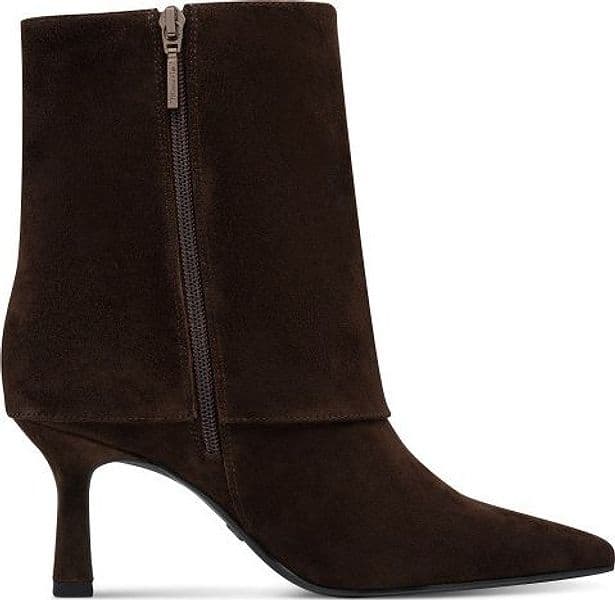 Tamaris tivaletto in pelle scamosciata color  mocca marrone - 2