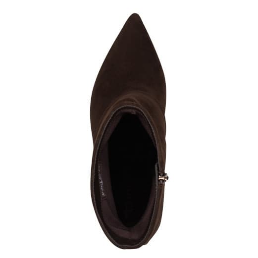 Tamaris tivaletto in pelle scamosciata color  mocca marrone - 5