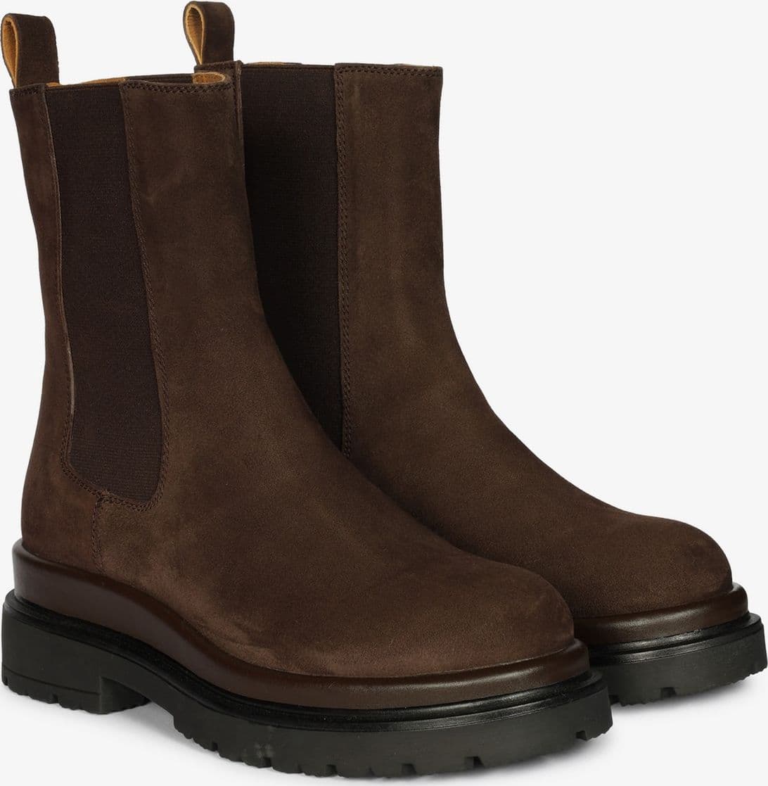 Emanuelle Vee beatles donna Thelma in camoscio drak brown - 2