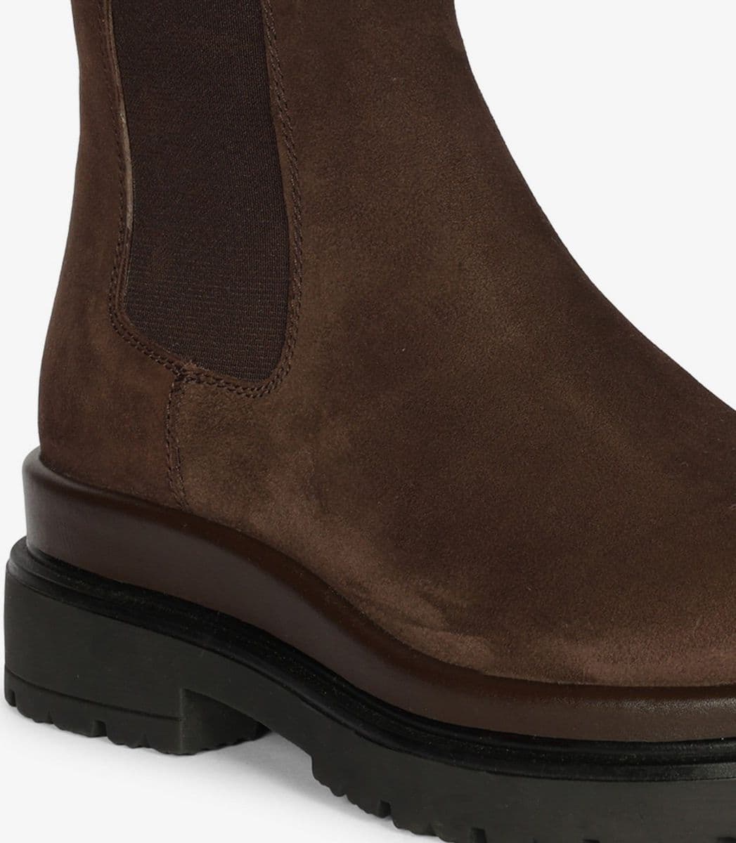 Emanuelle Vee beatles donna Thelma in camoscio drak brown - 4