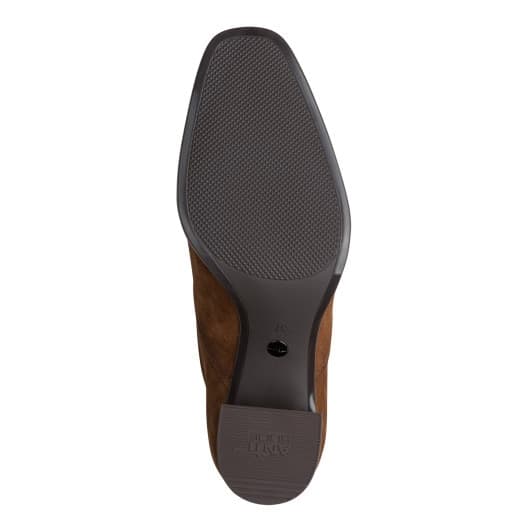 Tamaris tivaletto in pelle scamosciata color cognac - 4