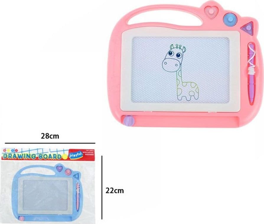 LAVAGNA MAGICA MAGNETICA DA DISEGNO PER BAMBINI COLORATA CON 3 TIMBRI PENNA GIOCO 31603 - 2