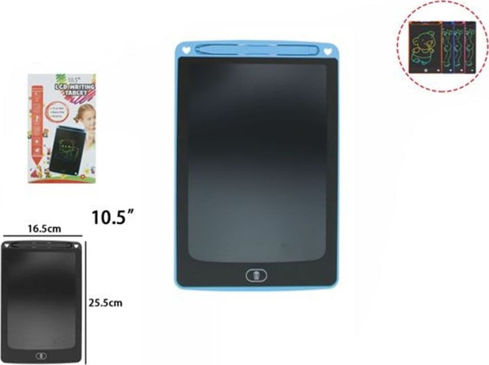 TAVOLETTA GRAFICA LCD DA 10,5" LAVAGNA ELETTRONICA COLORATA PER DISEGNARE SCRIVERE 31611 - 2