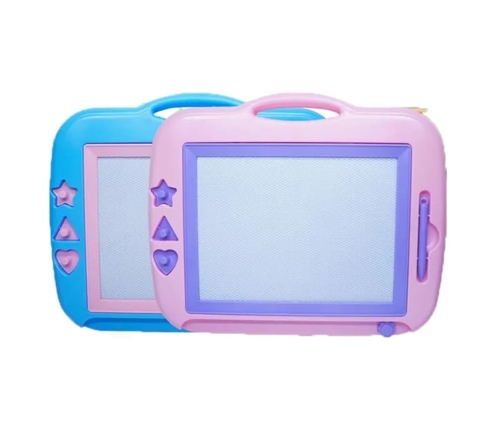 LAVAGNA MAGICA MAGNETICA CANCELLABILE PER BAMBINI COLORATA CON 3 TIMBRI PENNA GIOCO 31608 - 4