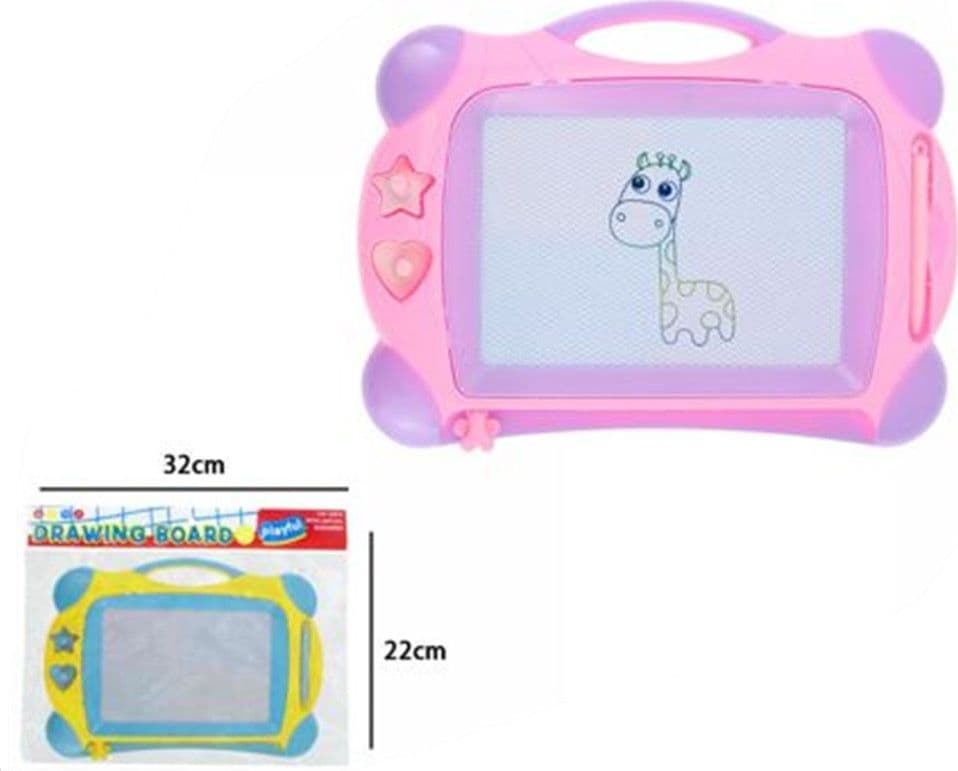 LAVAGNA MAGICA MAGNETICA DA DISEGNO PER BAMBINI COLORATA CON 2 TIMBRI PENNA GIOCO 31606 - 2