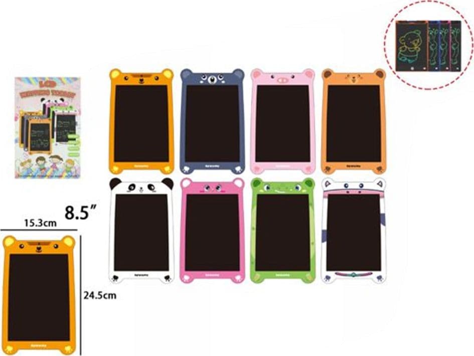 TAVOLETTA DI SCRITTURA LCD DA 8,5" MAGICA BLOCCO NOTE LAVAGNA DISEGNO FORMA ANIMALE 31613 - 2