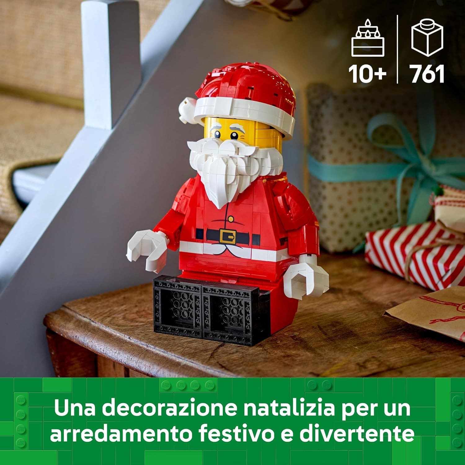 Lego Natale - Grande minifigure di Babbo Natale 40820 - 3