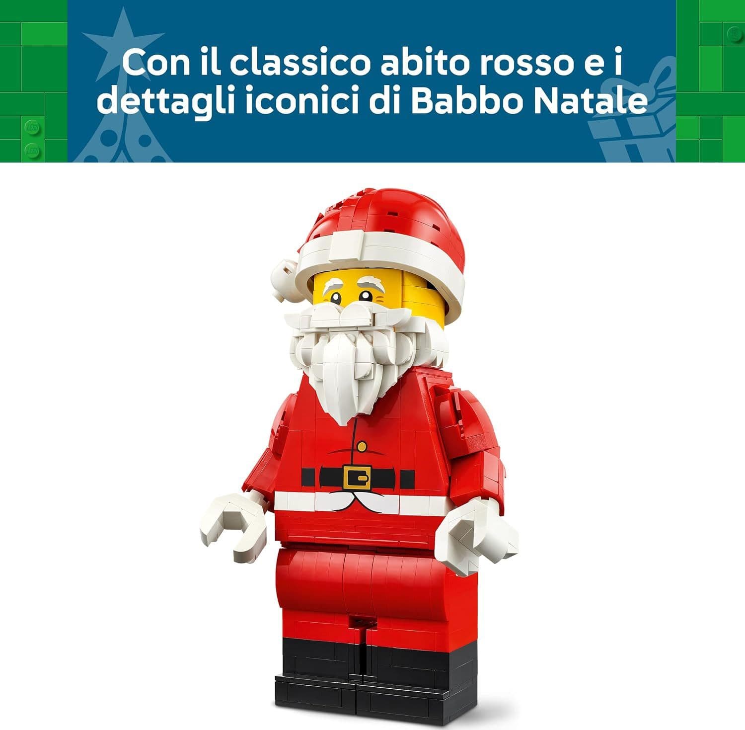 Lego Natale - Grande minifigure di Babbo Natale 40820 - 4
