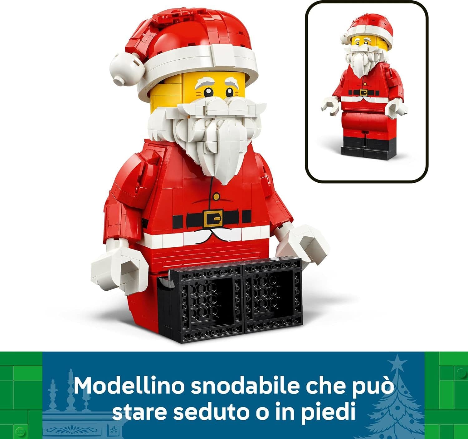 Lego Natale - Grande minifigure di Babbo Natale 40820 - 5