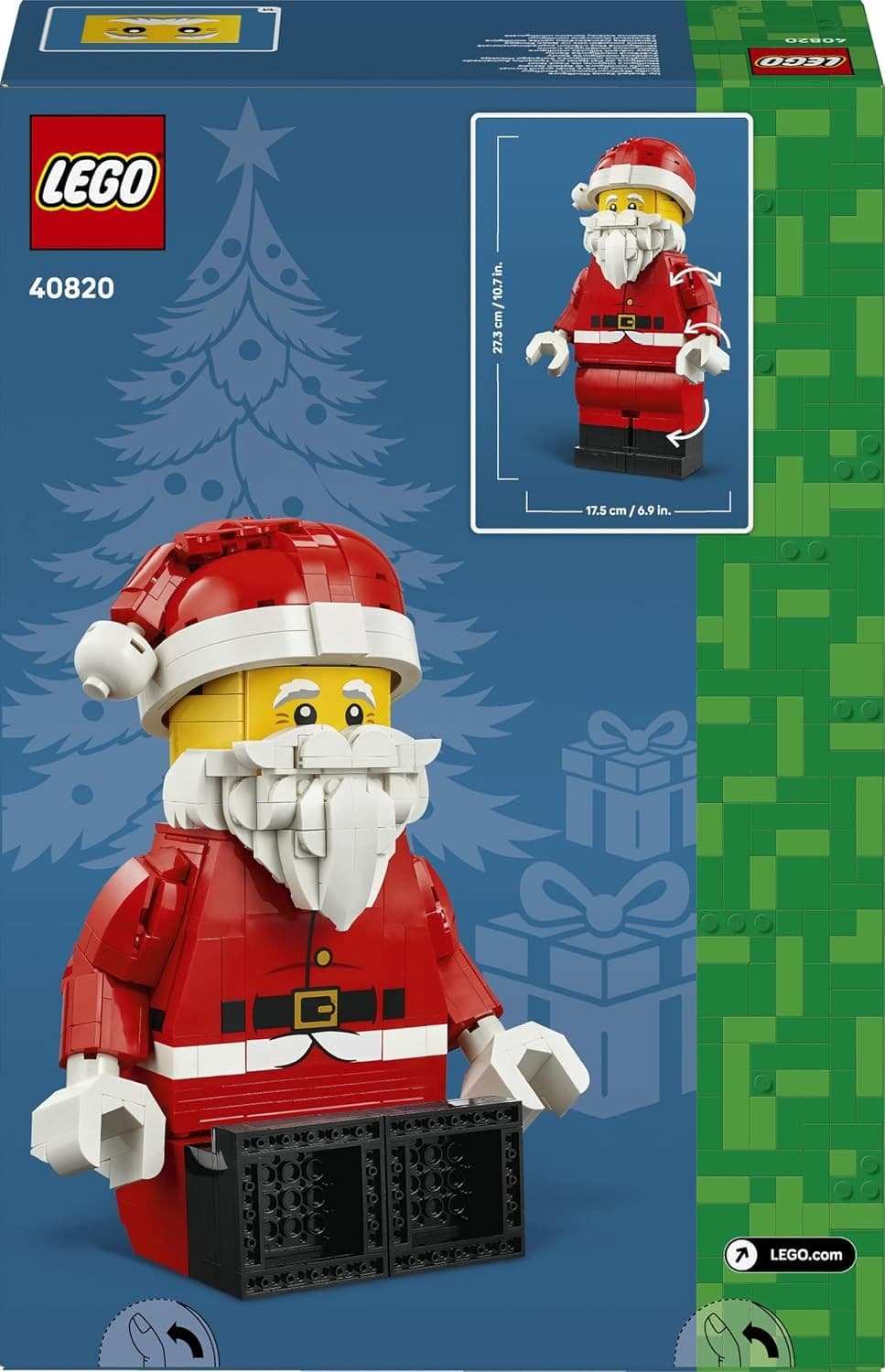 Lego Natale - Grande minifigure di Babbo Natale 40820 - 6