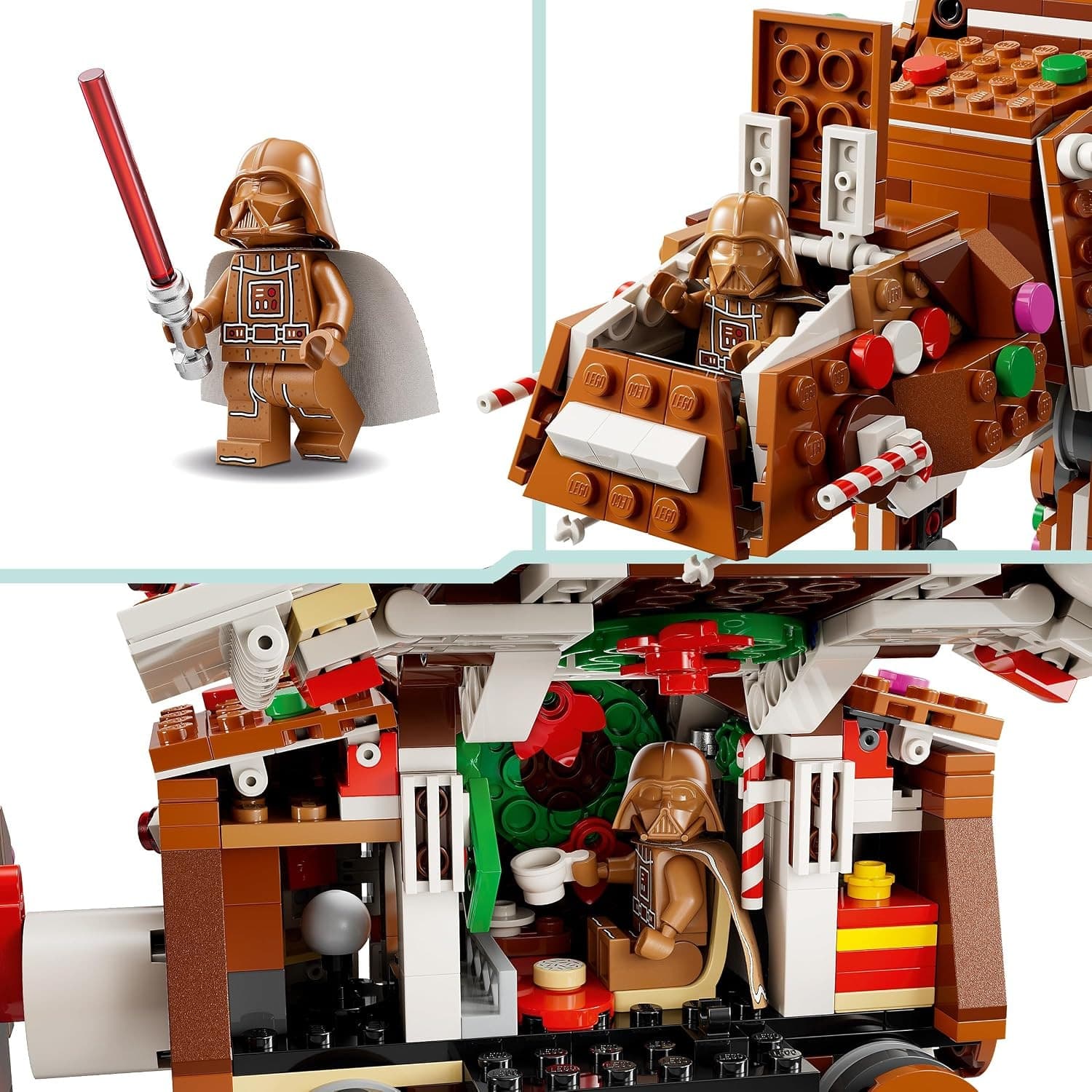 Lego Star Wars Natale - Walker AT-AT Pan di Zenzero 40806 - 3