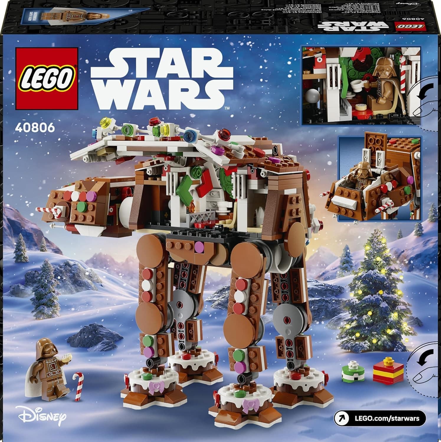 Lego Star Wars Natale - Walker AT-AT Pan di Zenzero 40806 - 4