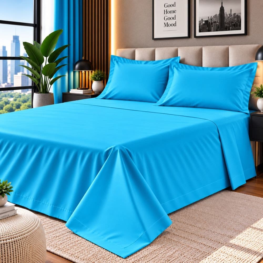 Lenzuola Una Piazza e Mezza Cotone Botticelli Home Solid Color - 13