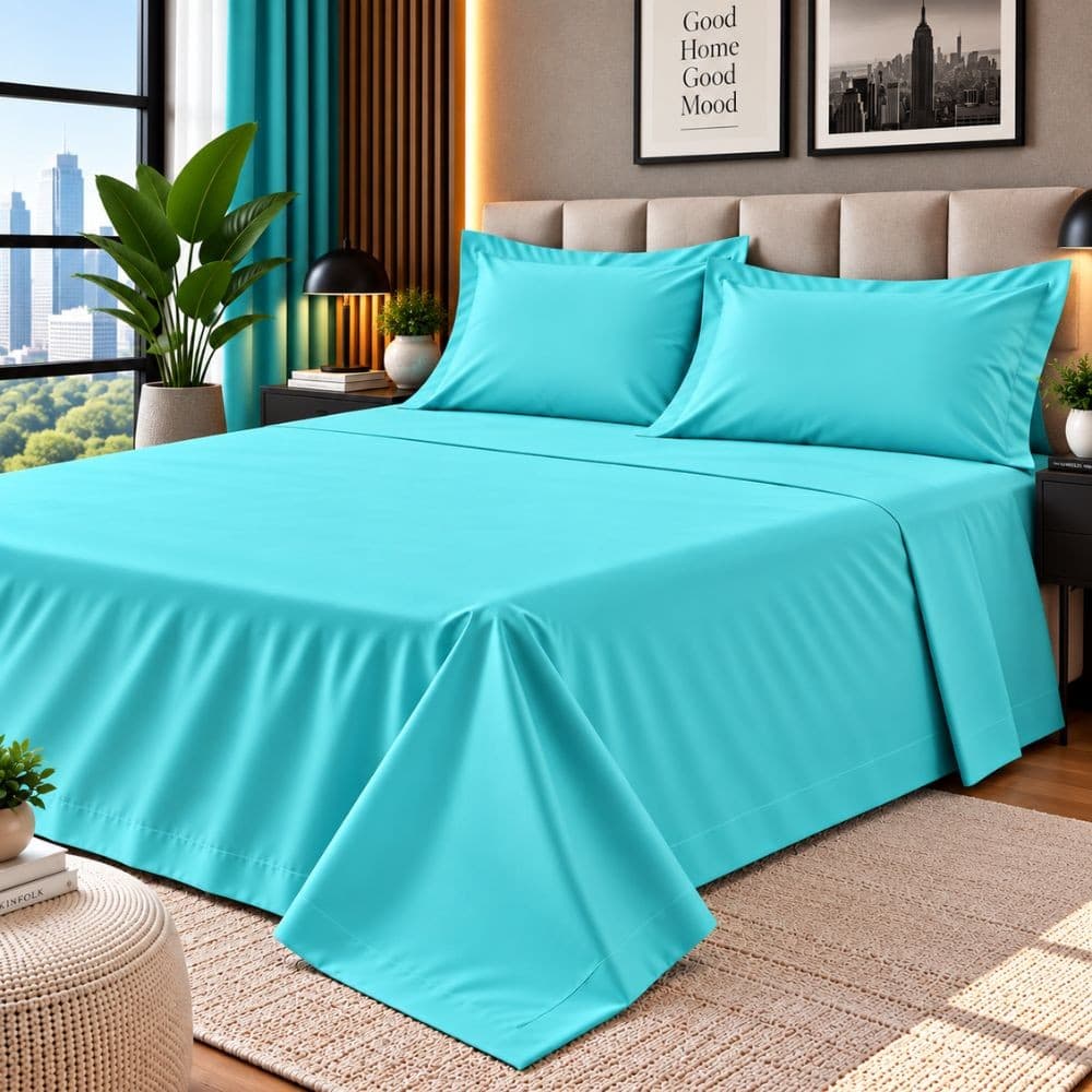 Lenzuola Una Piazza e Mezza Cotone Botticelli Home Solid Color - 16