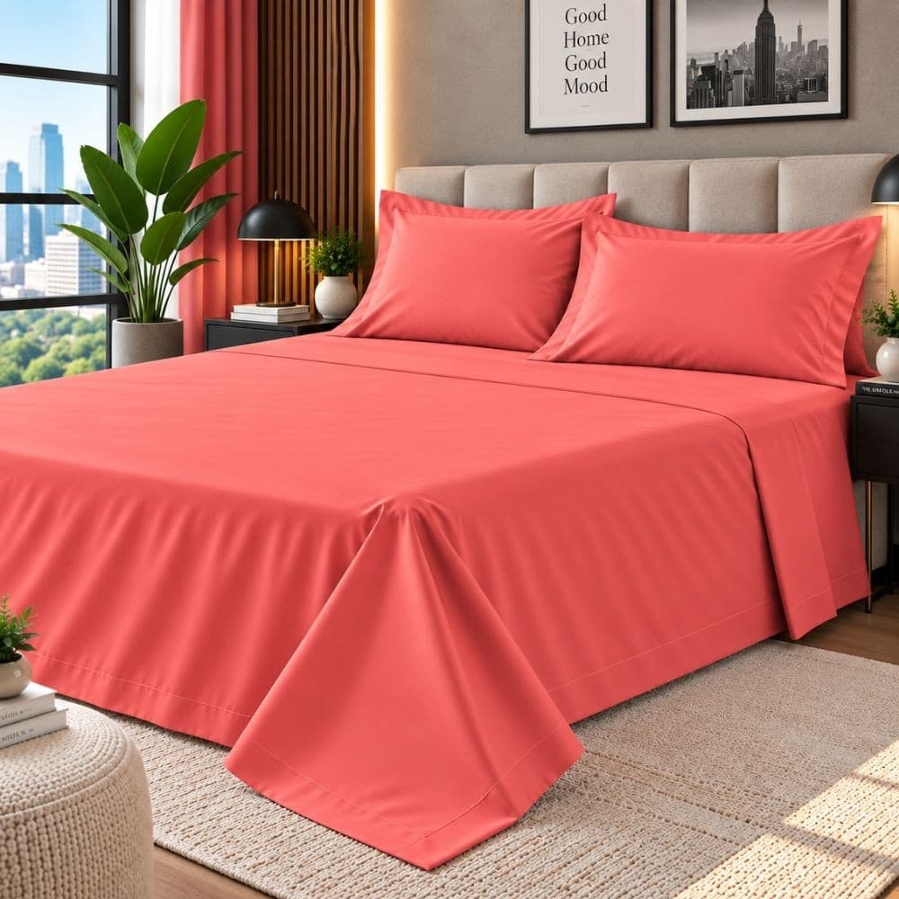 Lenzuola Una Piazza e Mezza Cotone Botticelli Home Solid Color - 31
