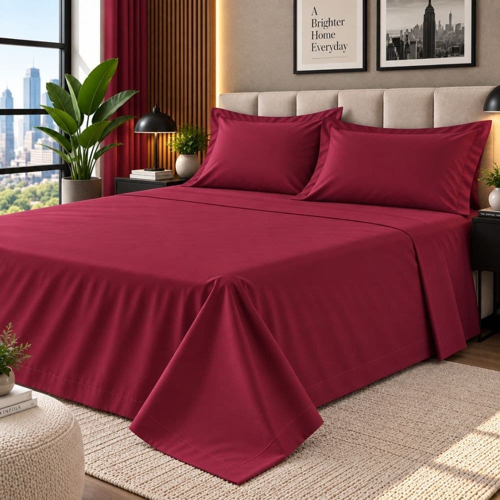 Lenzuola Una Piazza e Mezza Cotone Botticelli Home Solid Color - 43