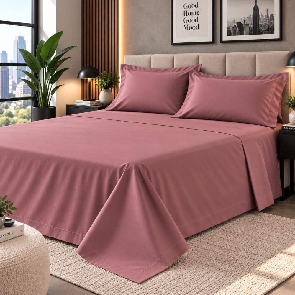 Lenzuola Una Piazza e Mezza Cotone Botticelli Home Solid Color - 55