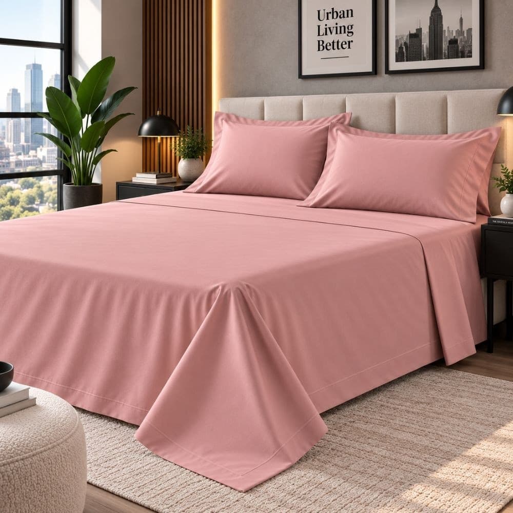 Lenzuola Una Piazza e Mezza Cotone Botticelli Home Solid Color - 58