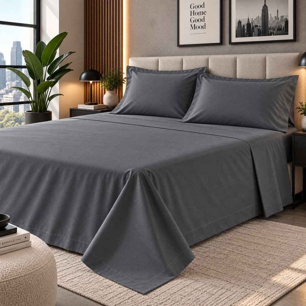 Lenzuola Una Piazza e Mezza Cotone Botticelli Home Solid Color - 64
